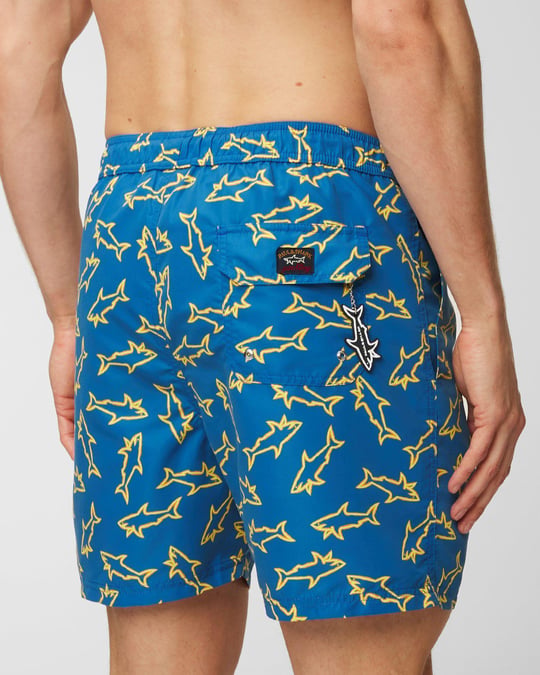 Paul Shark Paul Shark Erkek Regular Fit Desenli Saks Mayo 23415059-100