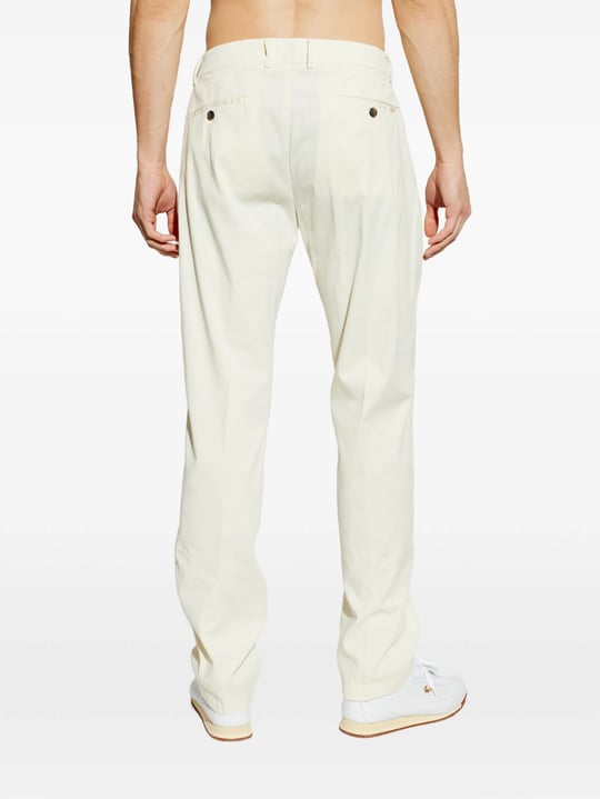 Paul Shark Paul Shark Erkek Regular Fit Normal Bel Daralan Paça Pamuklu Beyaz Pantolon 25414043-030