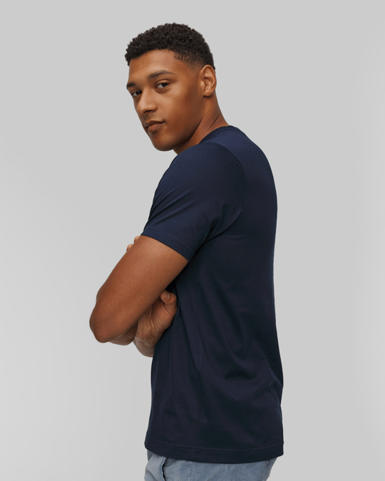 Paul Shark Paul Shark Erkek Regular Fit Ribanalı Yakalı Metalik Logo Detaylı Pamuklu Kısa Kollu Lacivert T-Shirt 99311005-013