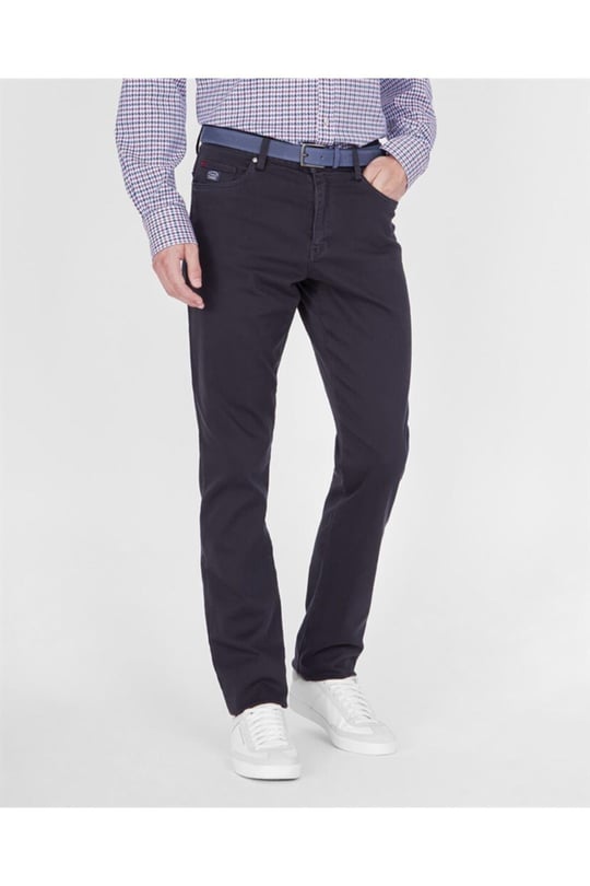 Paul Shark Paul Shark Erkek Slim Fit Normal Bel Pamuklu Lacivert Pantolon 11314024-050