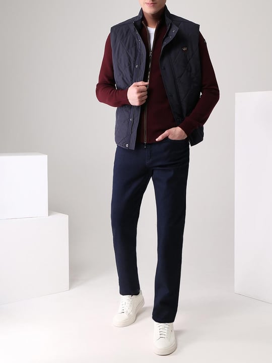 Paul Shark Paul Shark Erkek Slim Fit Normal Bel Pamuklu Lacivert Jeans 11314116-050