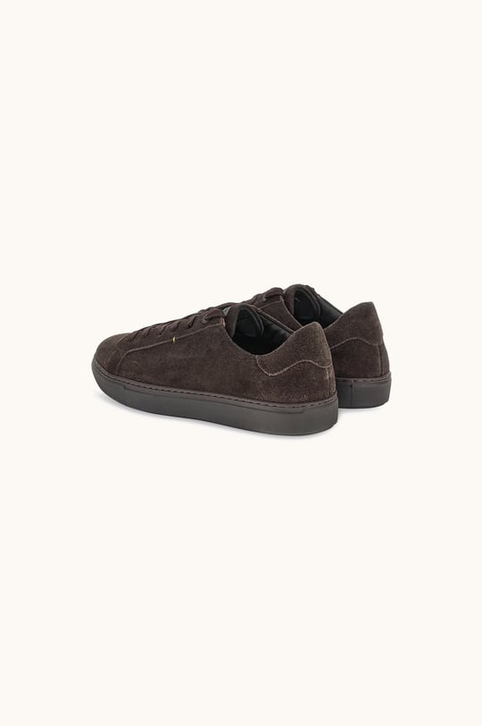Paul Shark Paul Shark Erkek Süet Deri Logo Armalı Bağcıklı Düz ve Rahat Tabanlı Kahverengi Sneaker 16318007-306