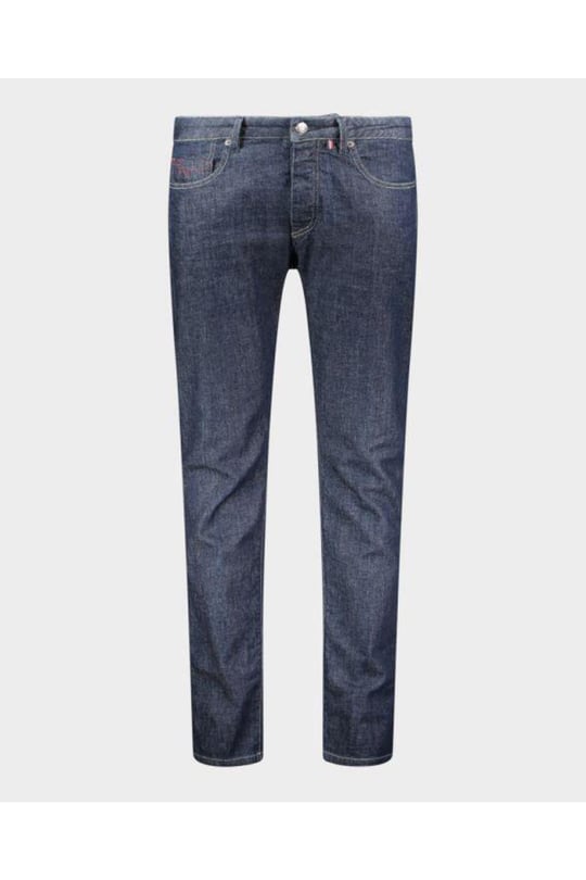 Paul Shark Paul Shark Erkek Yıkanmış Organik Pamuklu Mavi Jeans 12314100-002