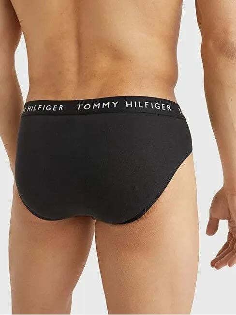 Tommy Hilfiger Tommy Hilfiger Erkek Beli Lastikli Logolu Rahat Kesim Siyah-Beyaz-Gri Boxer UM0UM02206-0TG