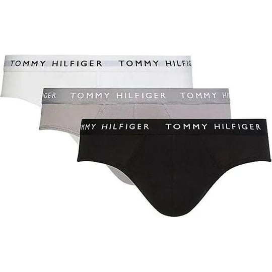 Tommy Hilfiger Tommy Hilfiger Erkek Beli Lastikli Logolu Rahat Kesim Siyah-Beyaz-Gri Boxer UM0UM02206-0TG