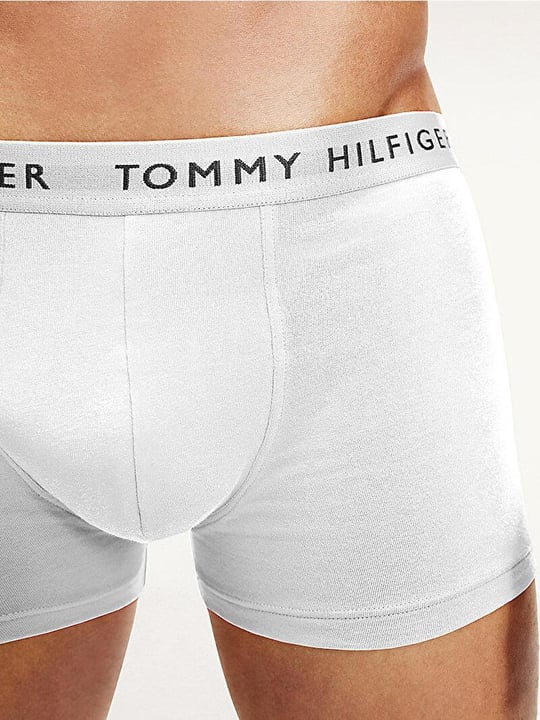 Tommy Hilfiger Tommy Hilfiger Erkek Beli Lastikli Logolu Rahat Kesim Lacivert-Kırmızı-Beyaz Boxer UM0UM02203-0WS