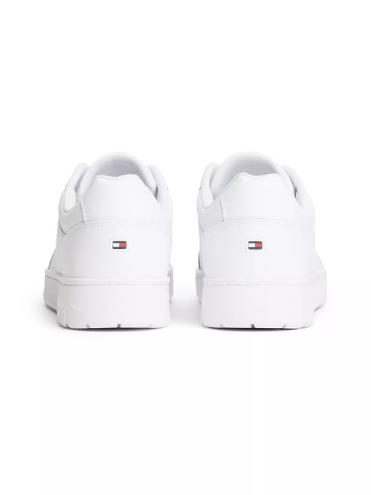Tommy Hilfiger Tommy Hilfiger Erkek Deri Bağlamalı Rahat Taban Düz Model Beyaz Sneaker FM0FM05927-YBS