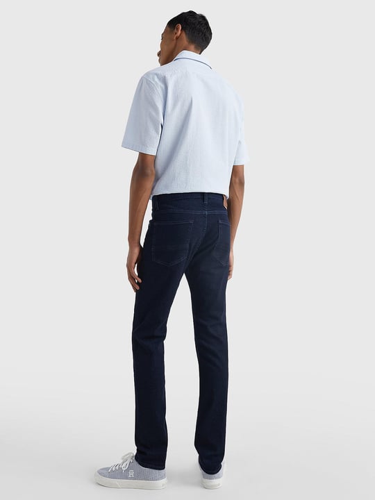 Tommy Hilfiger Tommy Hilfiger Erkek Denim Normal Belli Düz Model Günlük Kullanım Mavi Jeans MW0MW15600-1AW