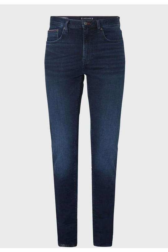 Tommy Hilfiger Tommy Hilfiger Erkek Denim Normal Belli Düz Model Günlük Kullanım Mavi Jeans MW0MW15593-1CS