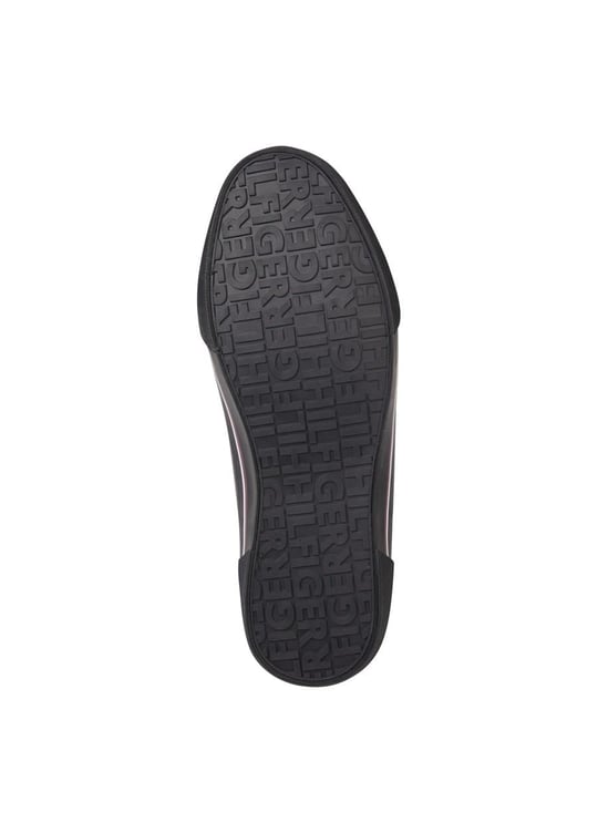 Tommy Hilfiger Tommy Hilfiger Erkek Deri Logolu Düz Tabanlı Günlük Kullanım Siyah Sneaker FM0FM04561-BDS