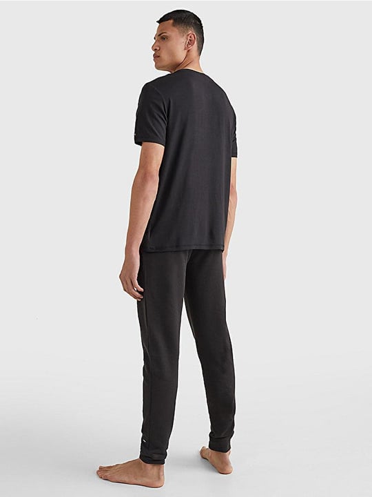 Tommy Hilfiger Tommy Hilfiger Erkek Dokuma Kumaş Kısa Kol Düz Model BDS T-Shirt UM0UM02348-BDS
