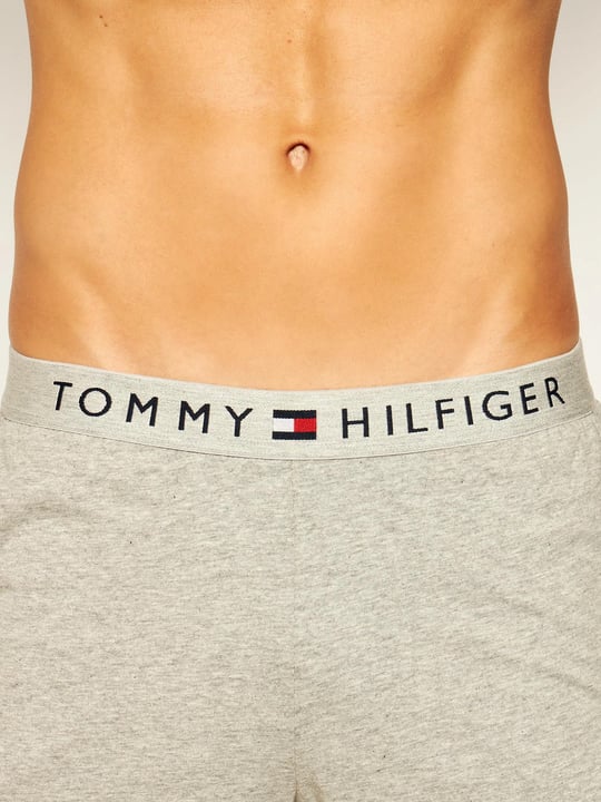 Tommy Hilfiger Tommy Hilfiger Erkek Dokuma Kumaş  Normal Bel  Düz Model Gri Şort UM0UM01203-004
