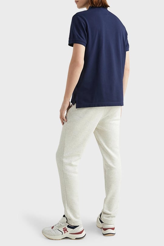 Tommy Hilfiger Tommy Hilfiger Erkek Dokuma Polo Yaka Kısa Kol Günlük Lacivert Polo Yaka T-Shirt MW0MW17770-DCC