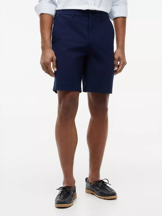 Tommy Hilfiger Tommy Hilfiger Erkek Düğme Kapama Normal Bel Kısa Boy Cep Detay Lacivert Şort MW0MW42354-DCC
