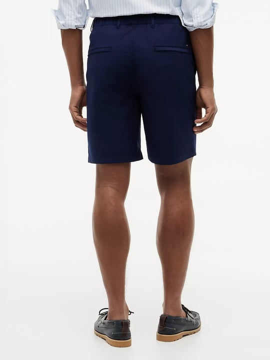Tommy Hilfiger Tommy Hilfiger Erkek Düğme Kapama Normal Bel Kısa Boy Cep Detay Lacivert Şort MW0MW42354-DCC