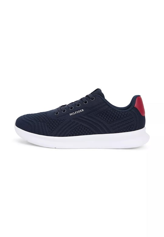Tommy Hilfiger Tommy Hilfiger Erkek Düşük Bilekli Rahat Tekstil Ön Yüzeyli Lacivert Sneaker FM0FM05755-DW5