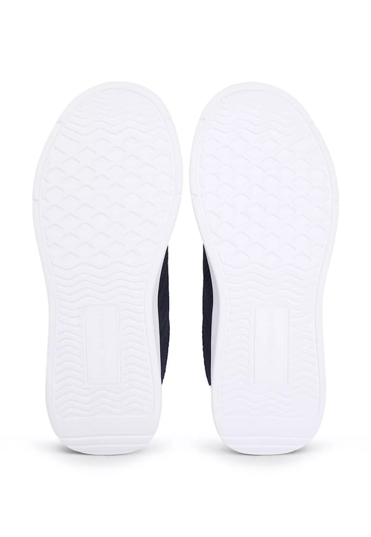 Tommy Hilfiger Tommy Hilfiger Erkek Düşük Bilekli Rahat Tekstil Ön Yüzeyli Lacivert Sneaker FM0FM05755-DW5