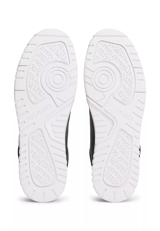 Tommy Hilfiger Tommy Hilfiger Erkek Düz Taban Marka Yazı Desenli Bağlamalı Mavi Sneaker FM0FM05466-DW5