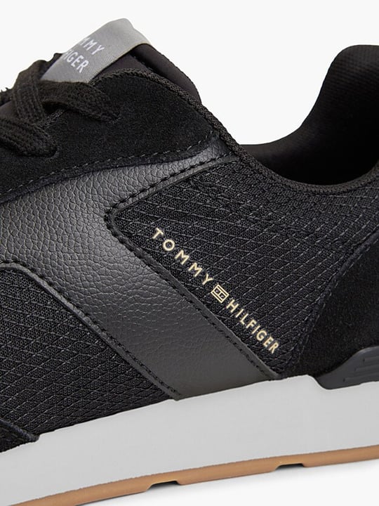 Tommy Hilfiger Tommy Hilfiger Erkek Karma Dokulu File Panelli Eva Tabanlı Siyah Sneaker FM0FM06001-PR2