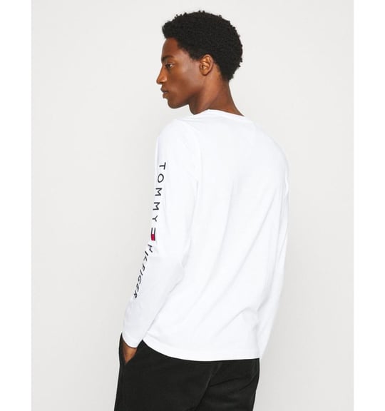 Tommy Hilfiger Tommy Hilfiger Erkek Kollarda Logo Baskılı Düz Günlük Kullanım YBR T-Shirt MW0MW09096-YBR