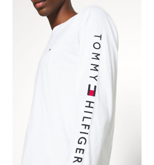 Tommy Hilfiger Tommy Hilfiger Erkek Kollarda Logo Baskılı Düz Günlük Kullanım YBR T-Shirt MW0MW09096-YBR