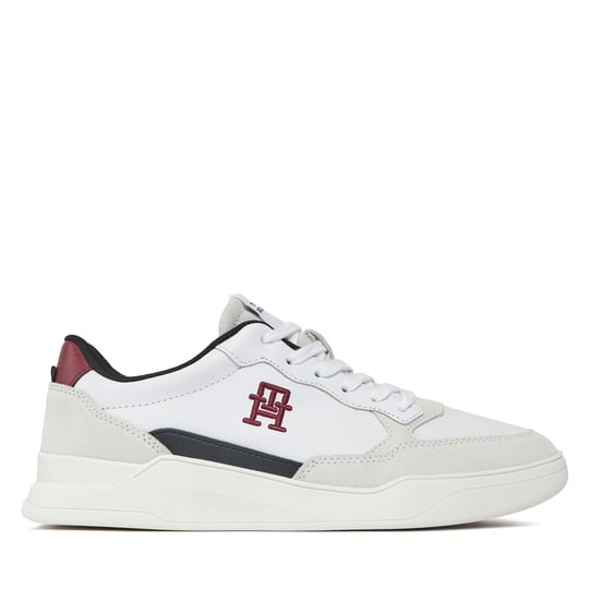 Tommy Hilfiger Tommy Hilfiger Erkek Marka Logolu Bağcıklı Kaydırmaz Tabanlı Günlük Beyaz Sneaker FM0FM04929-YBS