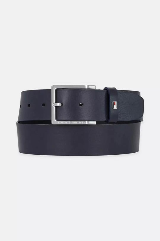 Tommy Hilfiger Tommy Hilfiger Erkek Metal Tokalı Ayarlanabilir Deri Lacivert Kemer AM0AM13175-DW6