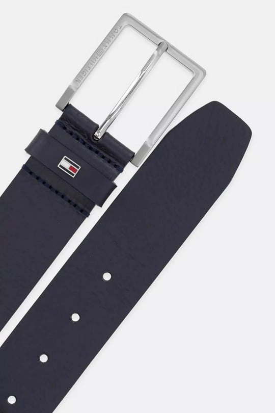 Tommy Hilfiger Tommy Hilfiger Erkek Metal Tokalı Ayarlanabilir Deri Lacivert Kemer AM0AM13175-DW6
