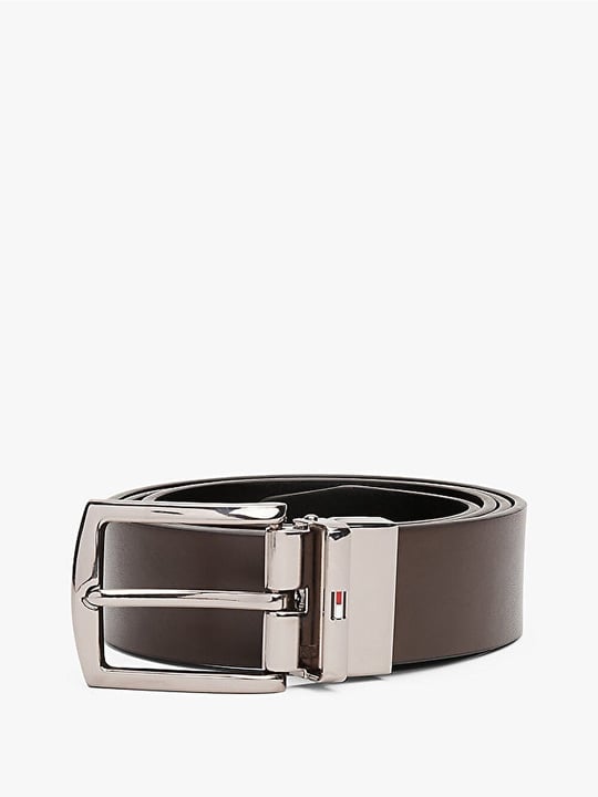 Tommy Hilfiger Tommy Hilfiger Erkek Metal Tokalı Hakiki Deri Kahverengi Kemer AM0AM13012-0HD