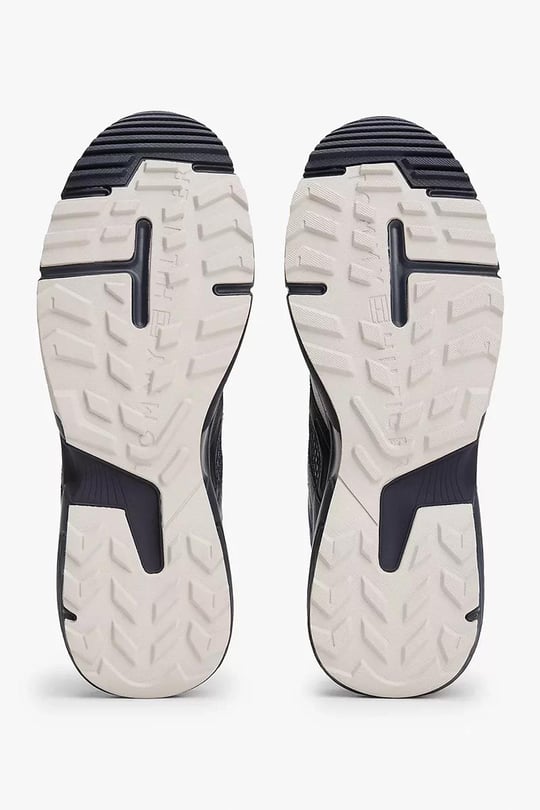 Tommy Hilfiger Tommy Hilfiger Erkek Nefes Alabilen Fileli Üst Yüzey Rahat ve Yüksek Taban Mavi Sneaker FM0FM05567-DW5