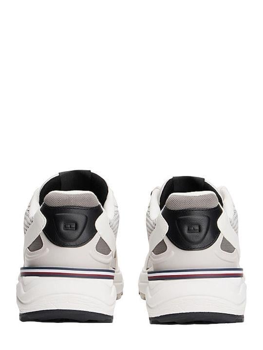 Tommy Hilfiger Tommy Hilfiger Erkek Nefes Alabilen Fileli Üst Yüzey Rahat ve Yüksek Taban Gri Sneaker FM0FM05567-PQ8