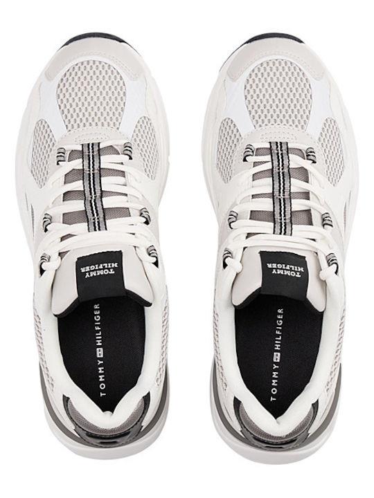 Tommy Hilfiger Tommy Hilfiger Erkek Nefes Alabilen Fileli Üst Yüzey Rahat ve Yüksek Taban Gri Sneaker FM0FM05567-PQ8