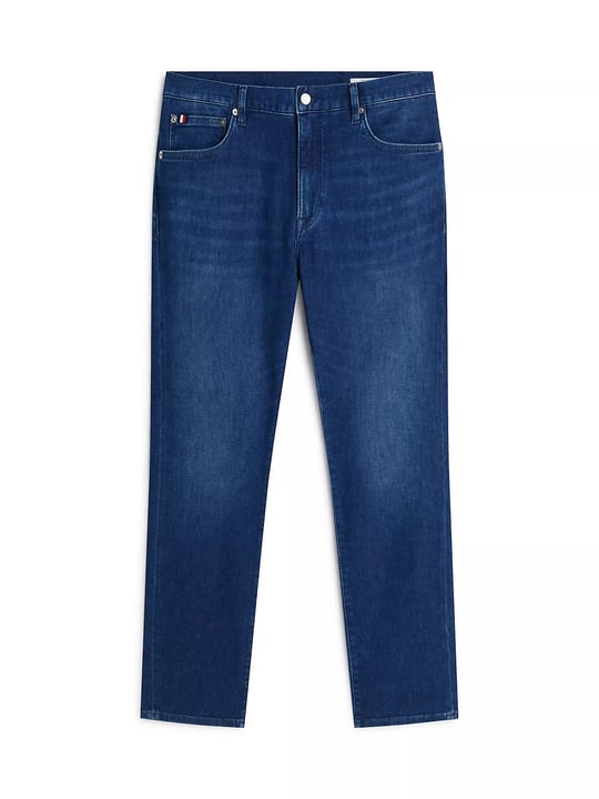 Tommy Hilfiger Tommy Hilfiger Erkek Normal Bel Düz Paça Esnek Pamuklu Denim Lacivert Jeans MW0MW43164-1A7