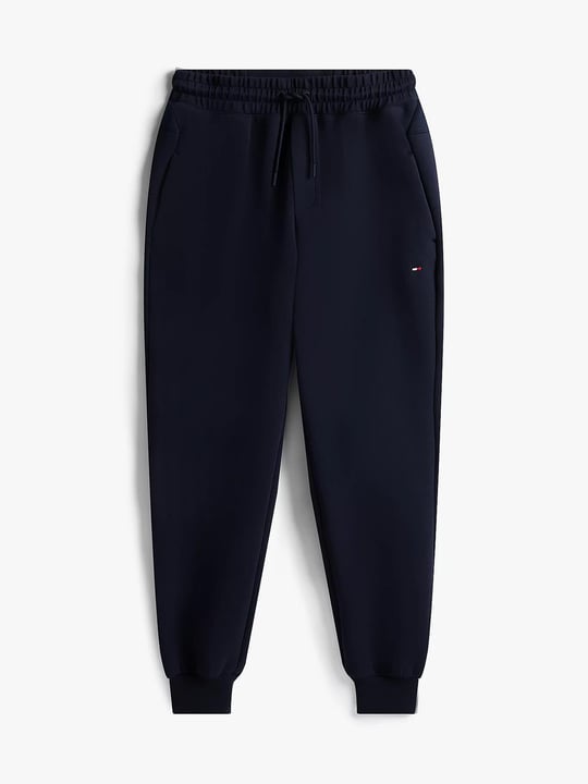 Tommy Hilfiger Tommy Hilfiger Erkek Normal Kalıp Beli ve Paçası Lastikli Pamuklu Lacivert Eşofman Altı MW0MW41357-DW5
