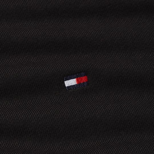 Tommy Hilfiger Tommy Hilfiger Erkek Pamuklu Normal Kalıp Yuvarlak Yakalı Uzun Kollu Siyah Sweatshirt MW0MW37237-BDS