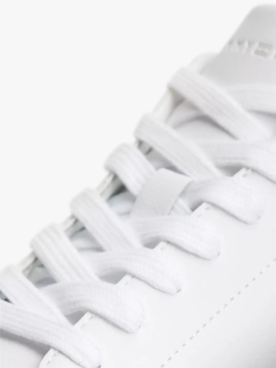 Tommy Hilfiger Tommy Hilfiger Erkek Rahat Düz Taban Topuk Renk Geçişli Deri Beyaz Sneaker FM0FM05367-02R