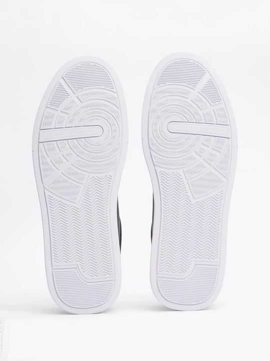 Tommy Hilfiger Tommy Hilfiger Erkek Rahat Düz Taban Topuk Renk Geçişli Deri Lacivert Sneaker FM0FM05367-DW5
