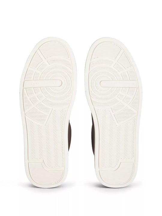 Tommy Hilfiger Tommy Hilfiger Erkek Rahat Düz Taban Topuk Renk Geçişli Deri Kahverengi Sneaker FM0FM05367-0HH