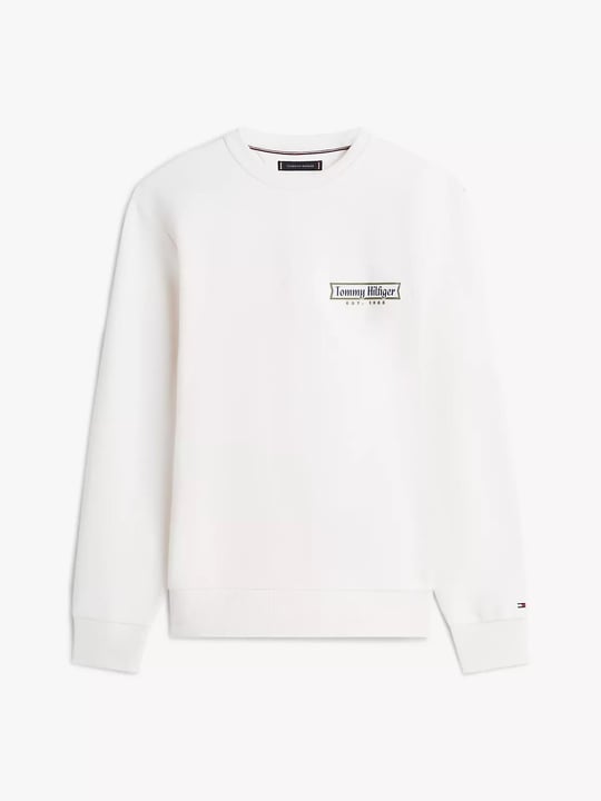 Tommy Hilfiger Tommy Hilfiger Erkek Regular Fit Yuvarlak Yakalı Logo Baskılı Uzun Kollu Sarı Sweatshirt MW0MW41433-Z00