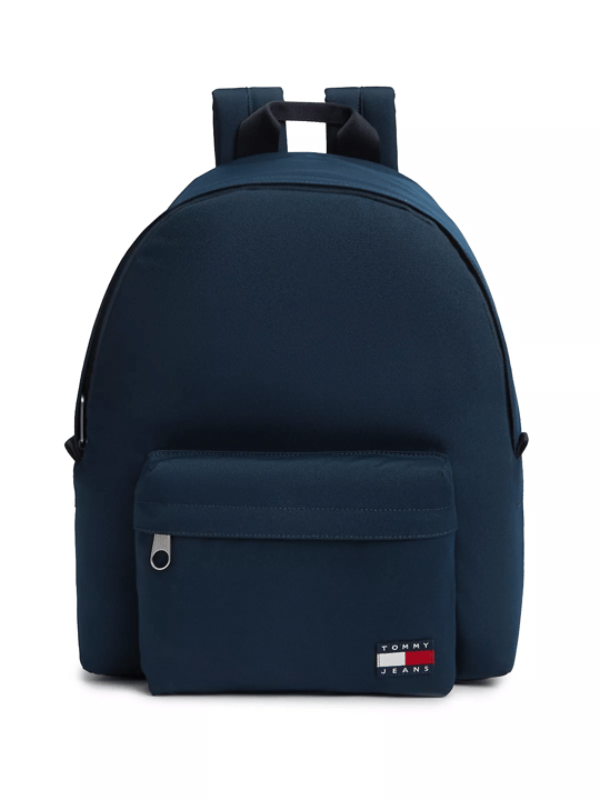 Tommy Hilfiger Tommy Hilfiger Erkek Sırt Askılı Marka Logolu Fermuar Kapamalı Lacivert Sırt Çantası AM0AM13726-C1G