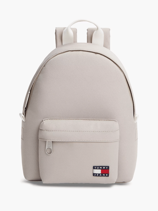 Tommy Hilfiger Tommy Hilfiger Kadın Ayarlanabilir Askılı Logo Etiketli Fermuarlı Ön Cepli Bej Sırt Çantası AW0AW18648-AEP