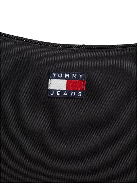 Tommy Hilfiger Tommy Hilfiger Kadın Ayarlanabilir Askılı İkonik Bayrak Logo Etiketli Fermuarlı İç Cepli Siyah Çanta AW0AW18768-BDS
