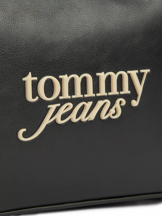 Tommy Hilfiger Tommy Hilfiger Kadın Ayarlanabilir Askılı Kabartma Logo Detaylı Ayarlanabilir Omuz Askılı Siyah Çanta AW0AW19049-BDS