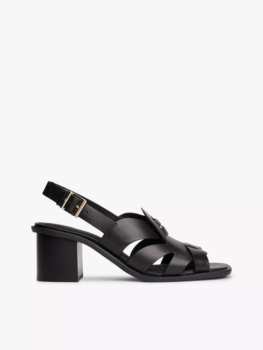 Tommy Hilfiger Tommy Hilfiger Kadın Çapraz Bağlamalı Dolgu Topuklu Siyah Sandalet FW0FW09135-BDS