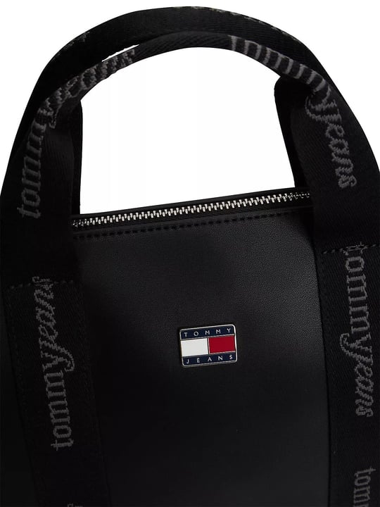 Tommy Hilfiger Tommy Hilfiger Kadın Çıkarılabilir Uzun Askılı Bayrak Logo Detaylı Fermuarlı Siyah Çanta AW0AW19044-BDS