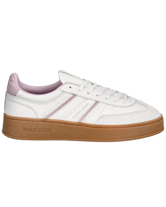 Tommy Hilfiger Tommy Hilfiger Kadın Deri Bağlamalı Rahat Taban Beyaz Sneaker EN0EN02900-0GD