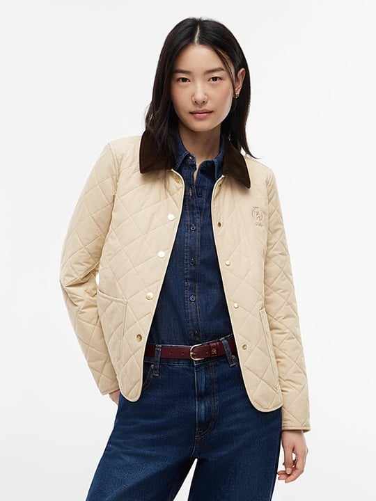 Tommy Hilfiger Tommy Hilfiger Kadın Denim Kumaş Uzun Kol Düğme Kapama Bej Ceket WW0WW51513-RBV