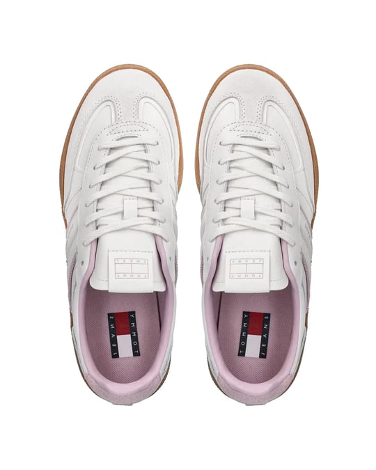 Tommy Hilfiger Tommy Hilfiger Kadın Deri Bağlamalı Rahat Taban Beyaz Sneaker EN0EN02900-0GD