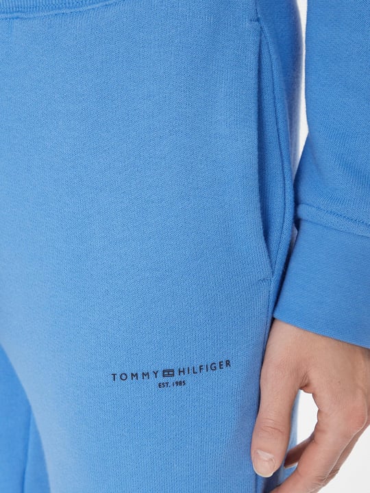 Tommy Hilfiger Tommy Hilfiger Kadın Dokuma Kumaş  Normal Bel  Düz Model Mavi Pantolon WW0WW38690-C30