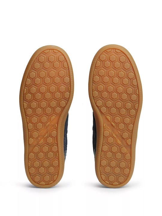 Tommy Hilfiger Tommy Hilfiger Kadın Hakiki Deri Kabartma TH Monogram Desenli Metalik Logolu Kontrast Topuklu Lacivert Sneaker FW0FW09691-DW6